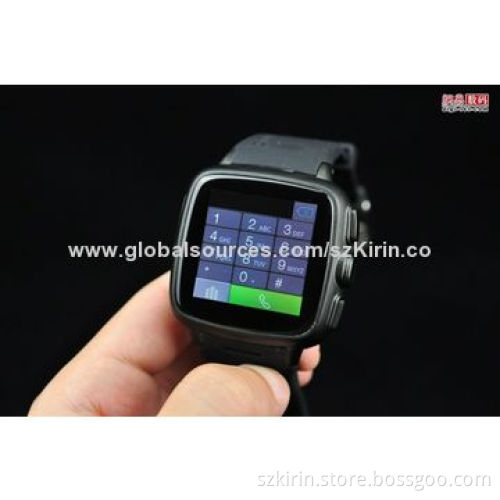 3G smart watch mobile phone, WCDMA 3G/BT/FM/GPS/WiFi, dual core 1.3G, memory 512 + 4G/3.0 megapixels